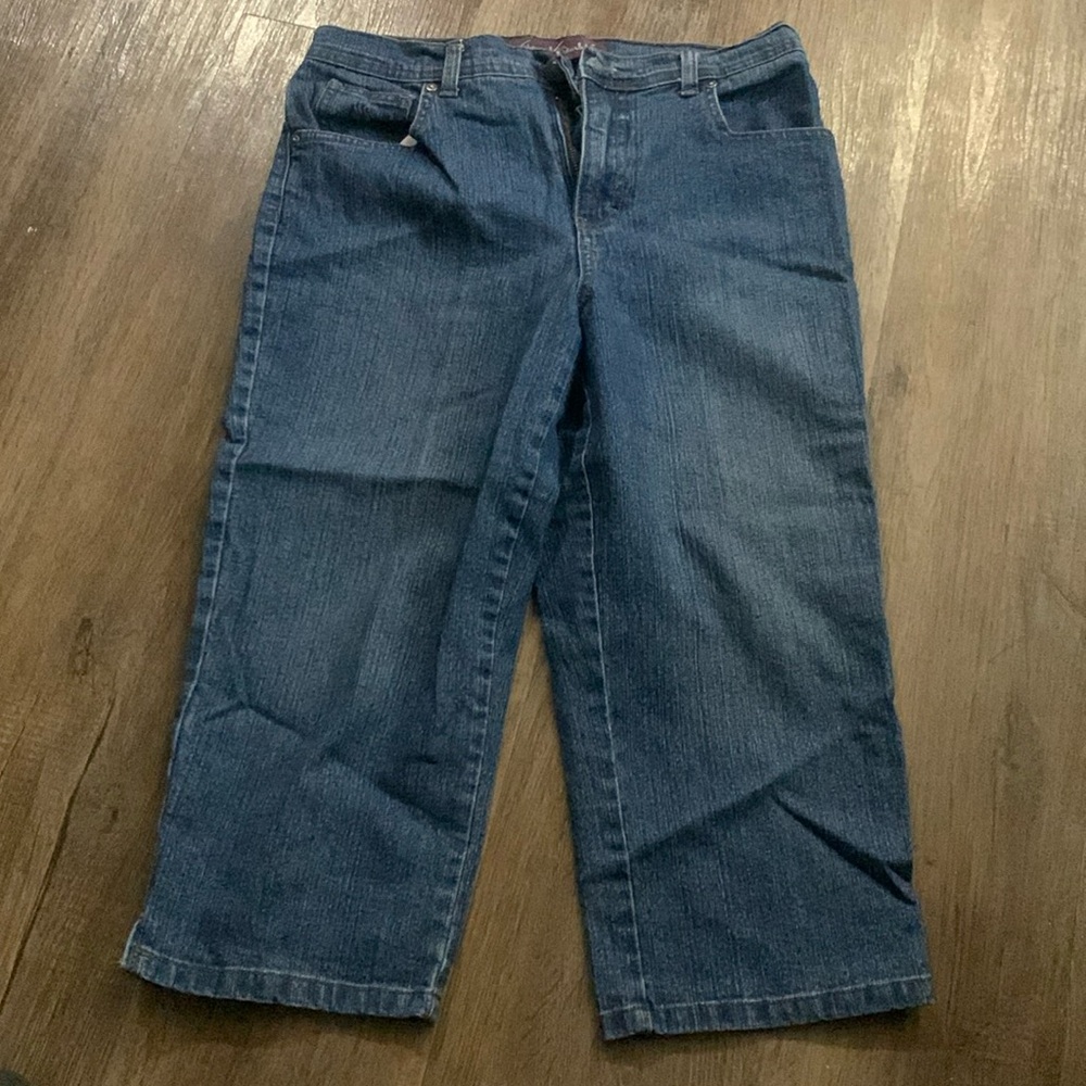 Denim capri